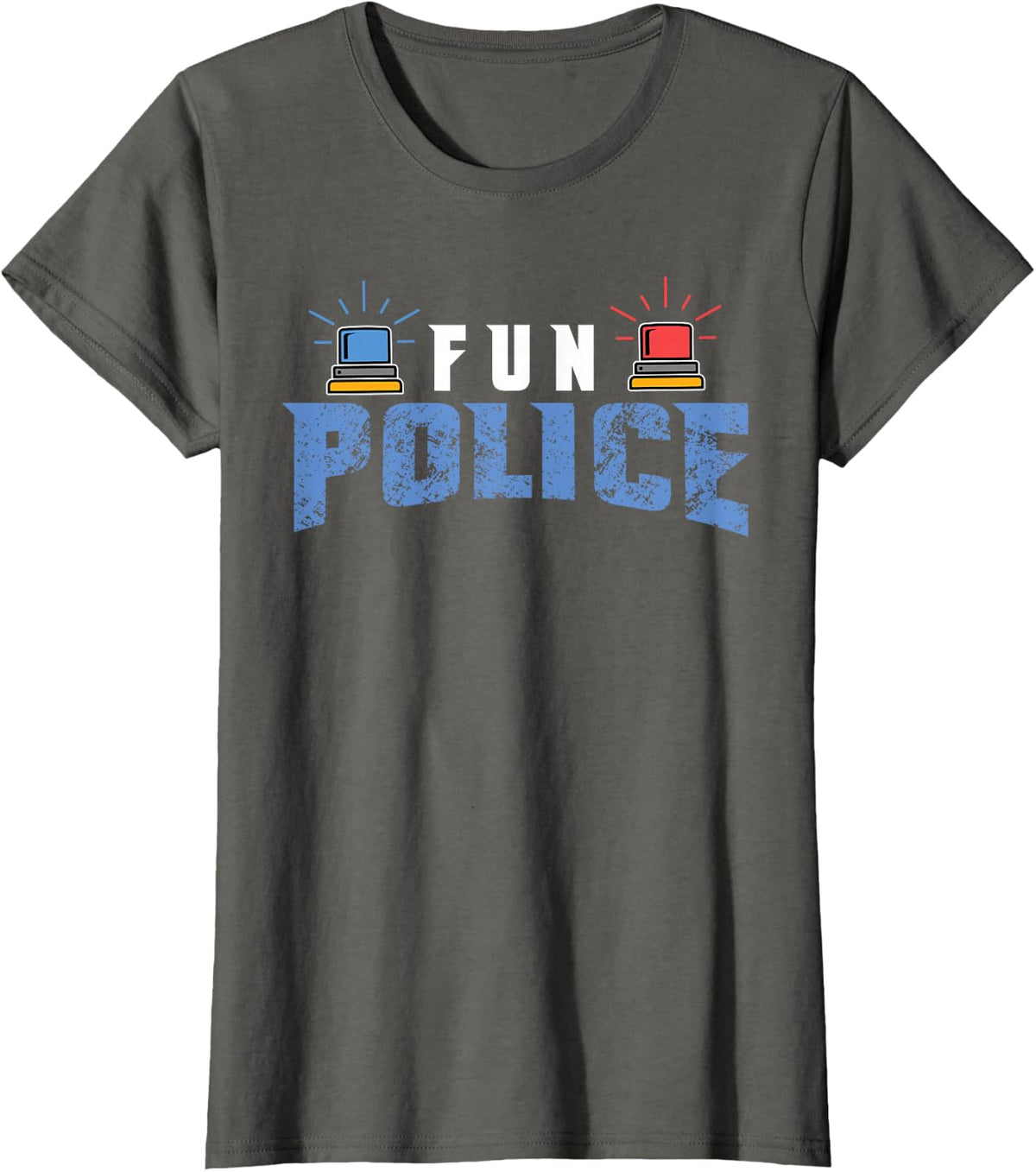 Dance Chaperone Fun Police Tee For Dancing Sheriff State Cop T-Shirt - Asphalt Grey