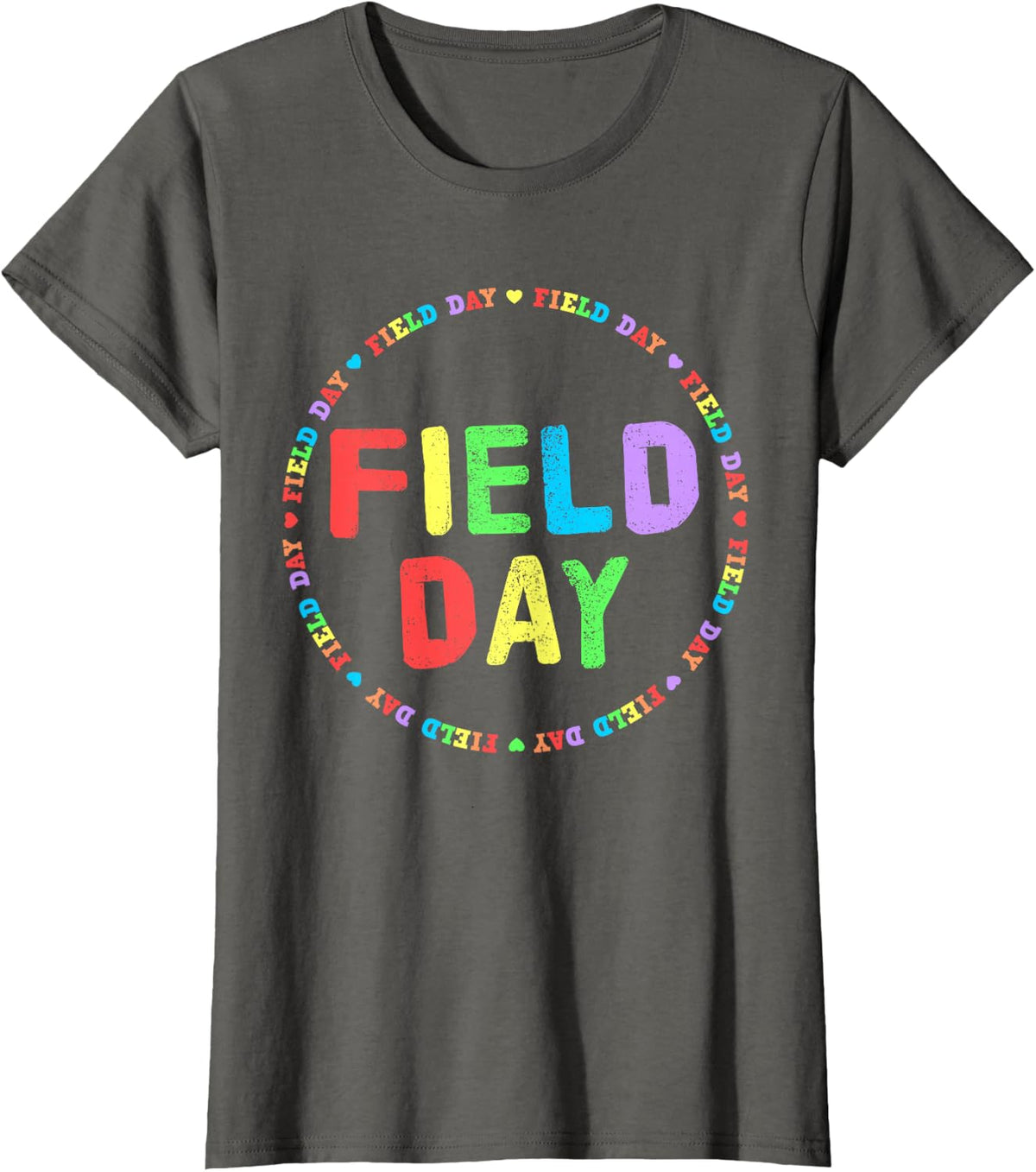 Field Day Physical Education Gym Teacher P.E T-Shirt - Asphalt Grey