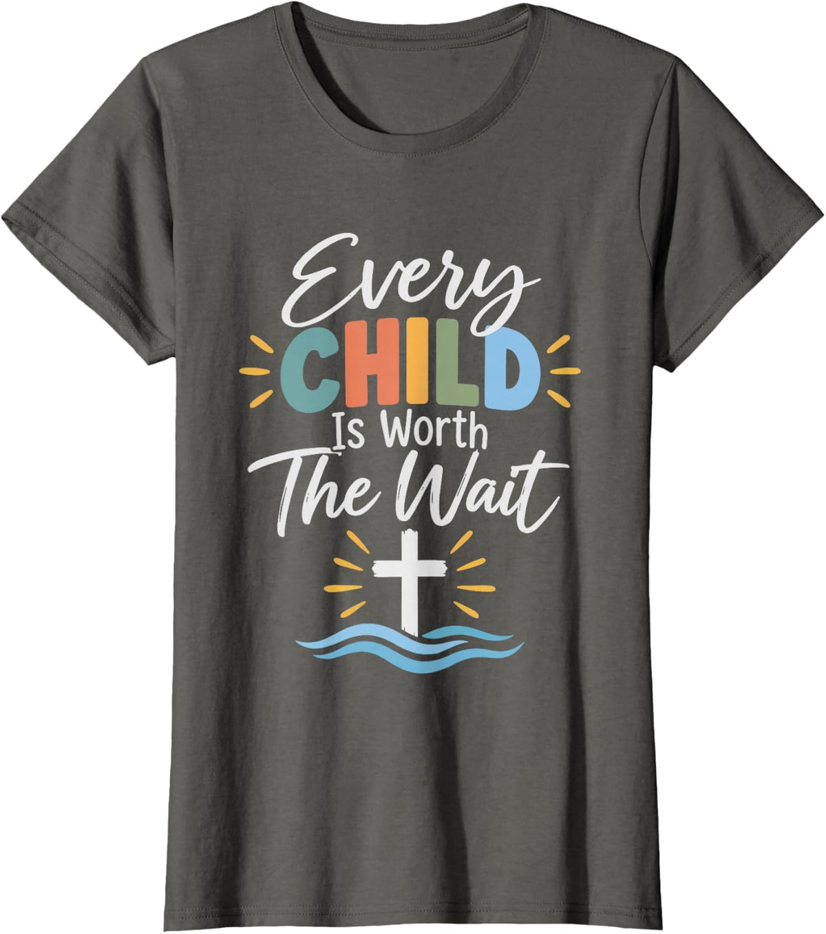 Special Education Teacher Baptism Sped Educator T-Shirt - Asphalt Grey