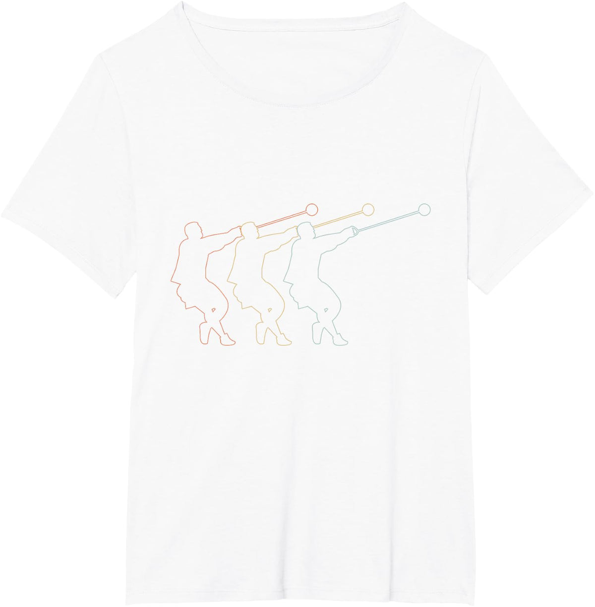 Hammer Thrower | Track And Field | Hammer Throwing T-Shirt - White