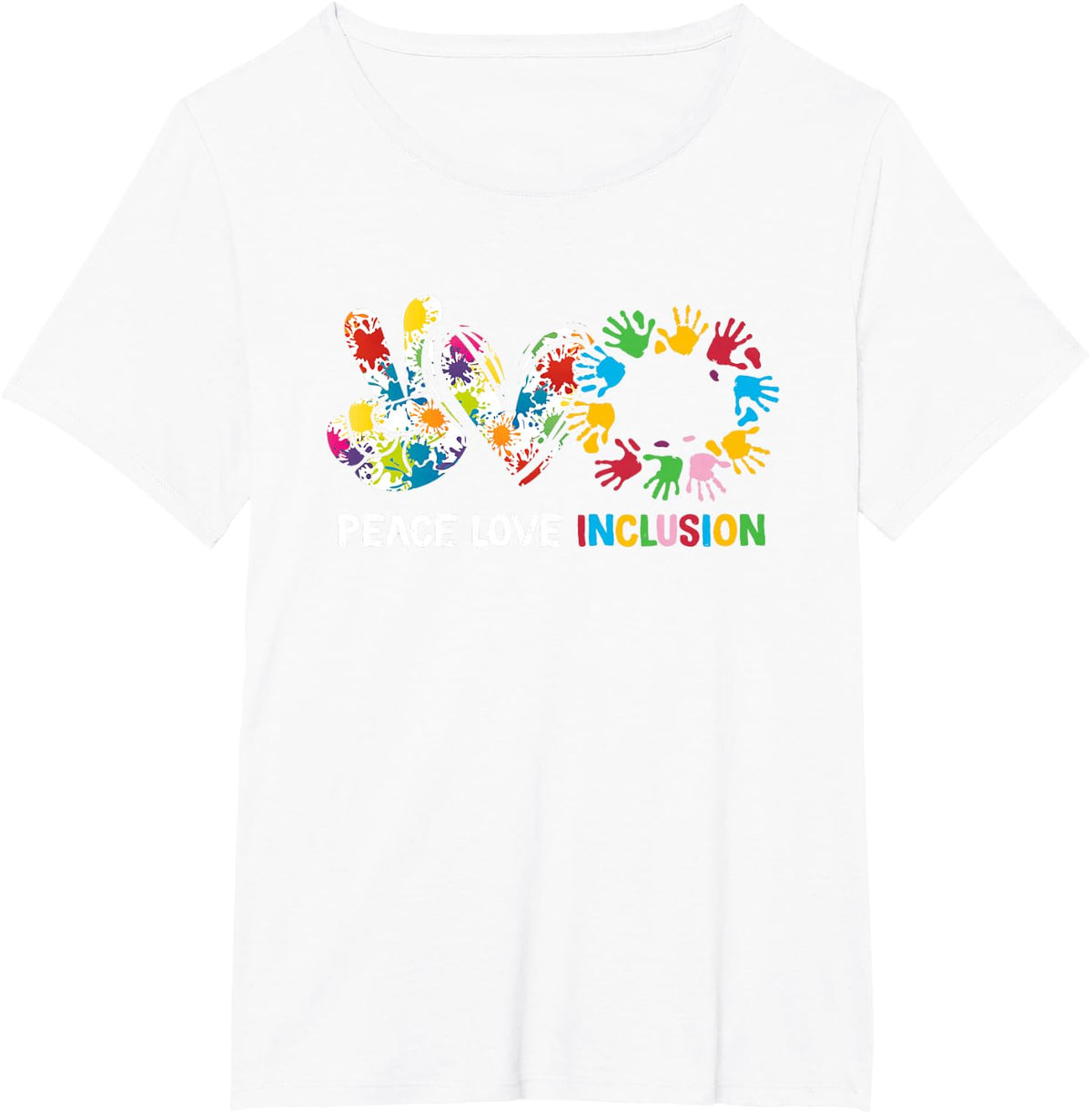 Peace Love Inclusion Speed Squad, Special School, Daycare T-Shirt - White