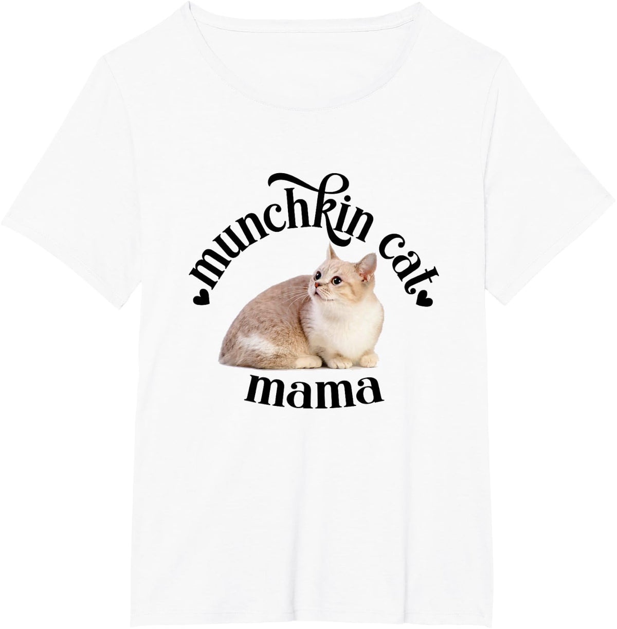 Munchkin Cat Mama Munchkin Cat Lover Cat Mom Cat Lady T-Shirt - White