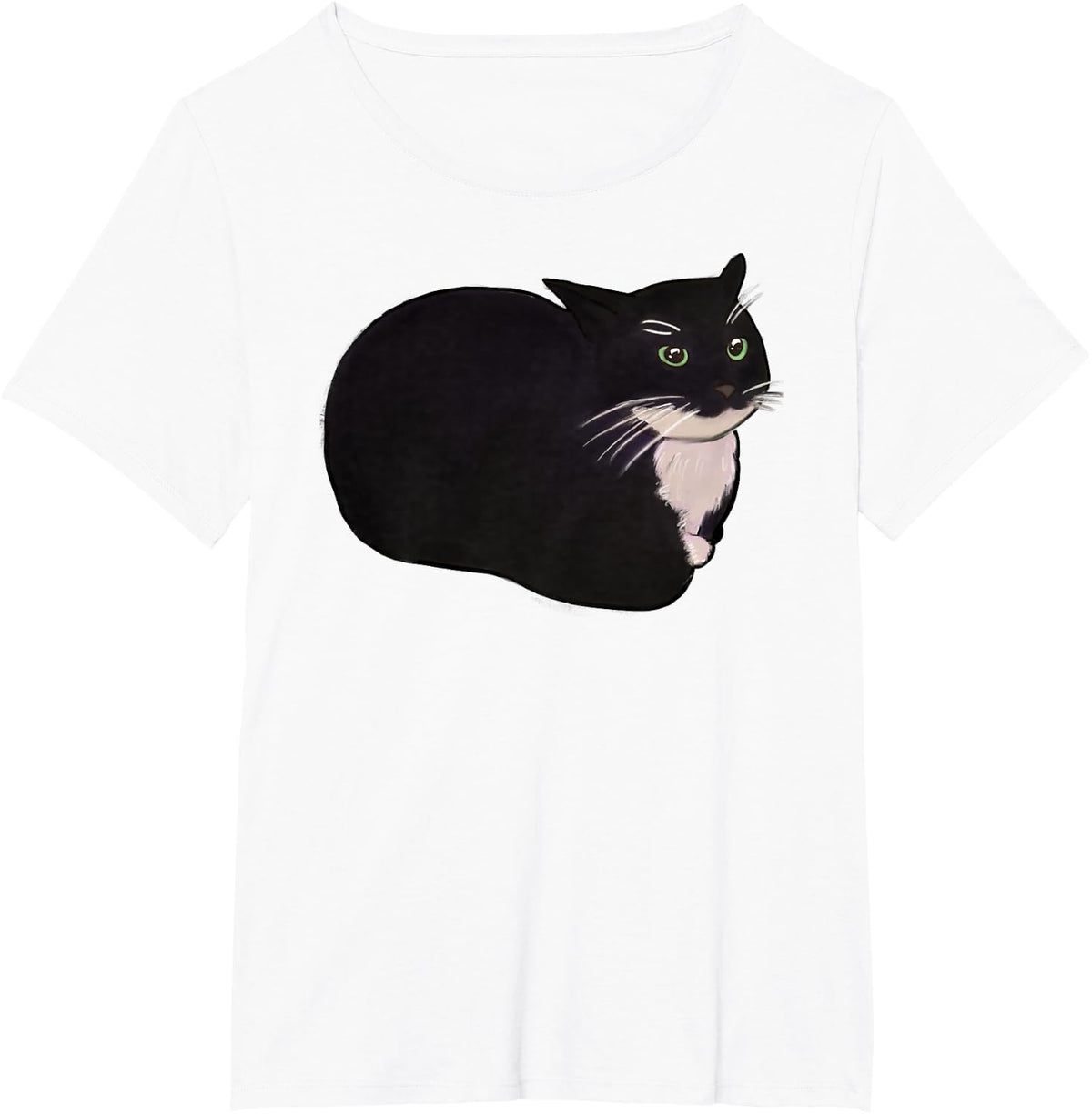 Maxwell the Cat Meme Fun Cute Spinning Tuxedo Dingus Kitten T-Shirt - White
