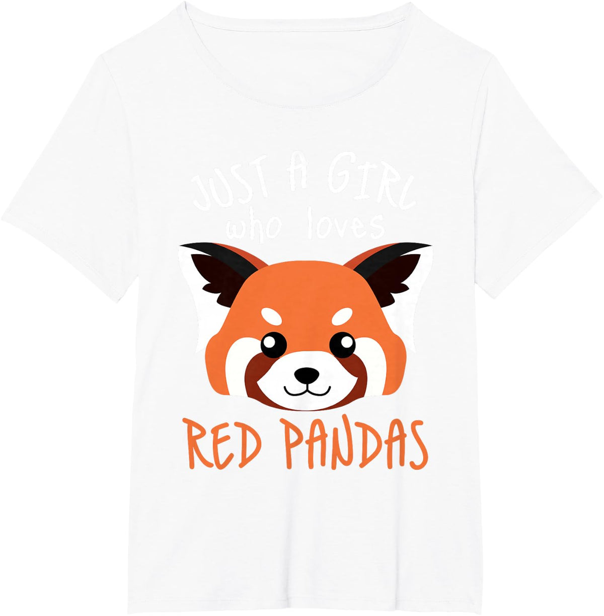 Red Panda Plushie Red Panda Tail Cute Red Panda Stuffed Toy T-Shirt - White