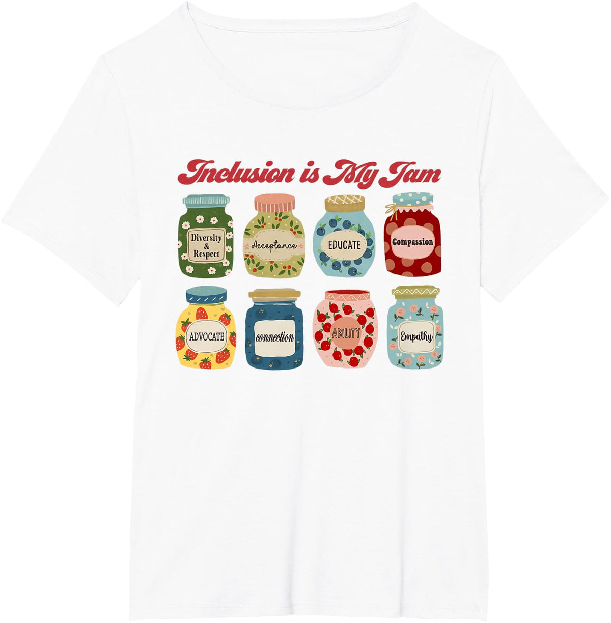 Inclusion is My Jam Special Education Teacher Autism T-Shirt - White