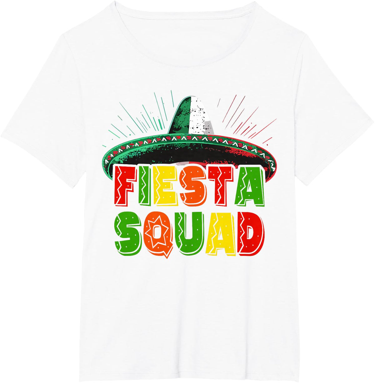 Fiesta Squad Family Matching Cinco de Mayo T-Shirt - White