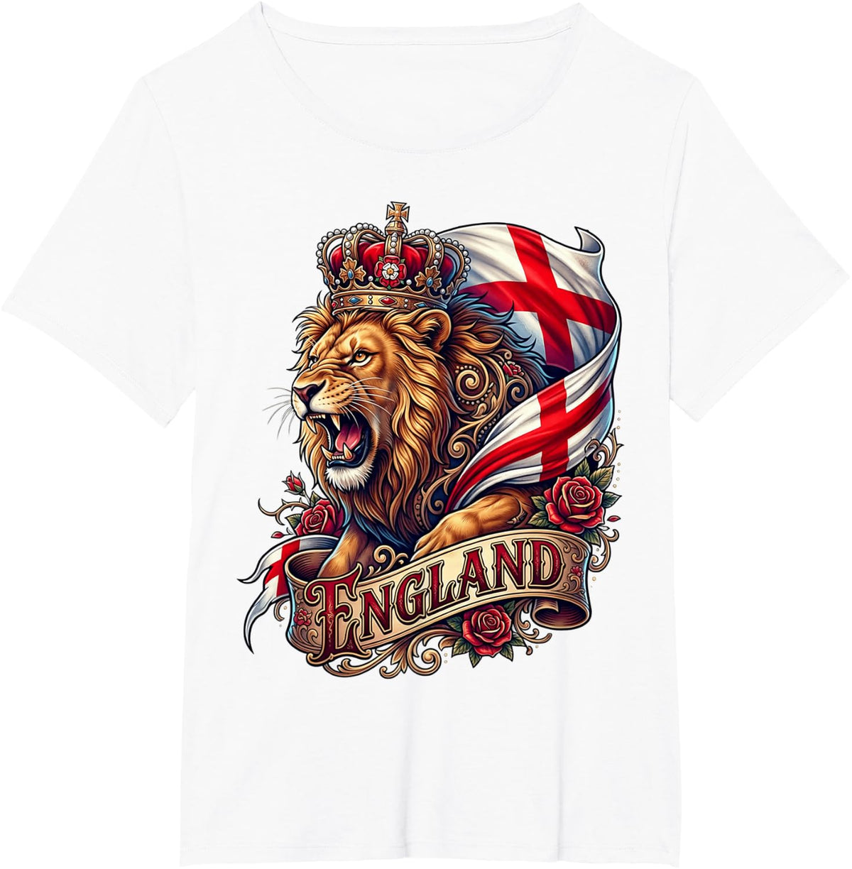 England Soccer Fan Football English Match Day Pride T-Shirt - White