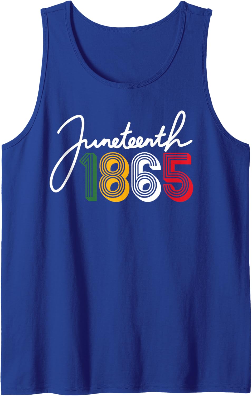 1865 Juneteenth Celebrate African American Freedom Day Women Tank Top - Royal Blue