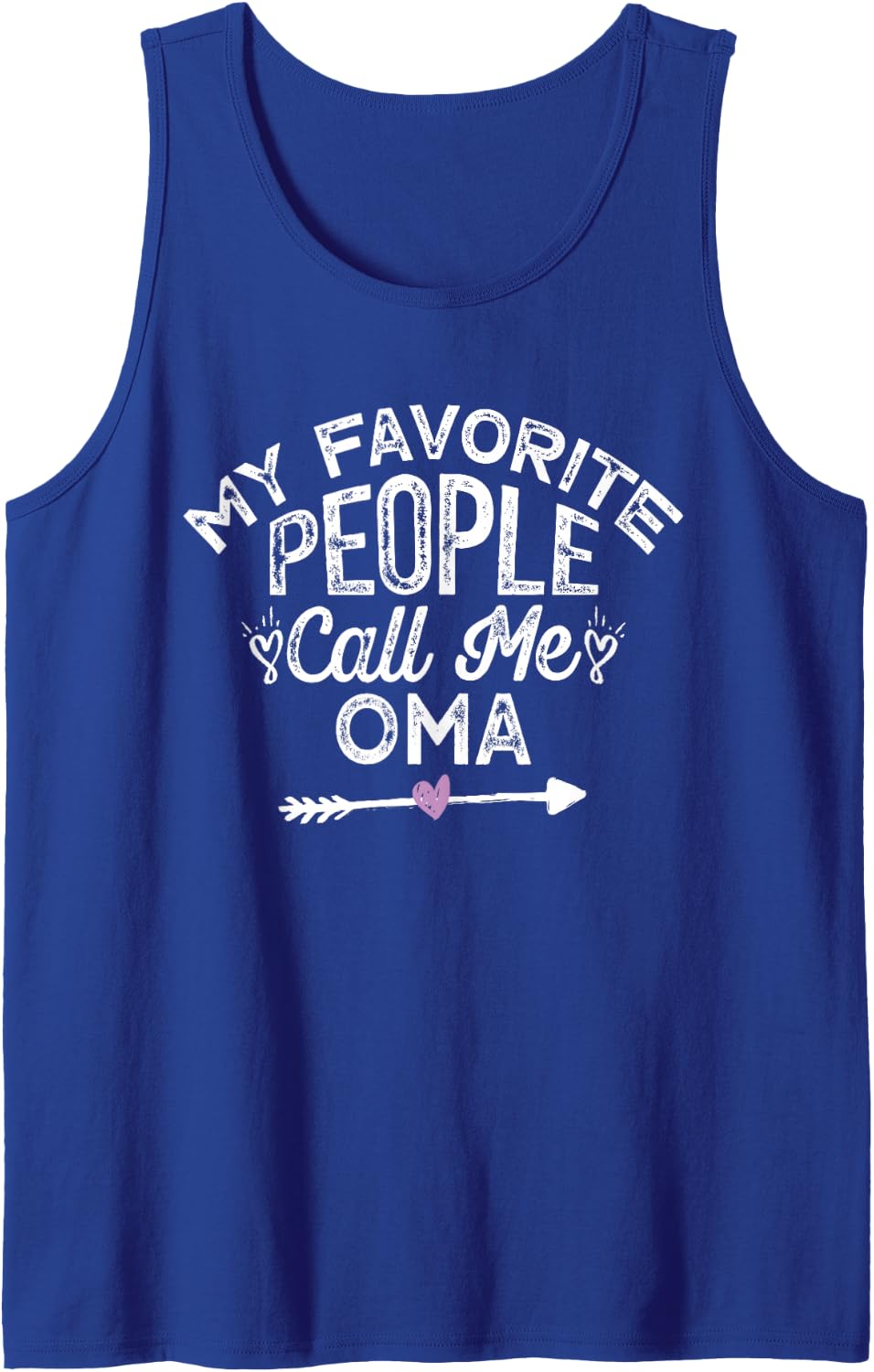 My Favorite People Call Me Oma Sleeveless Tank Top - Royal Blue