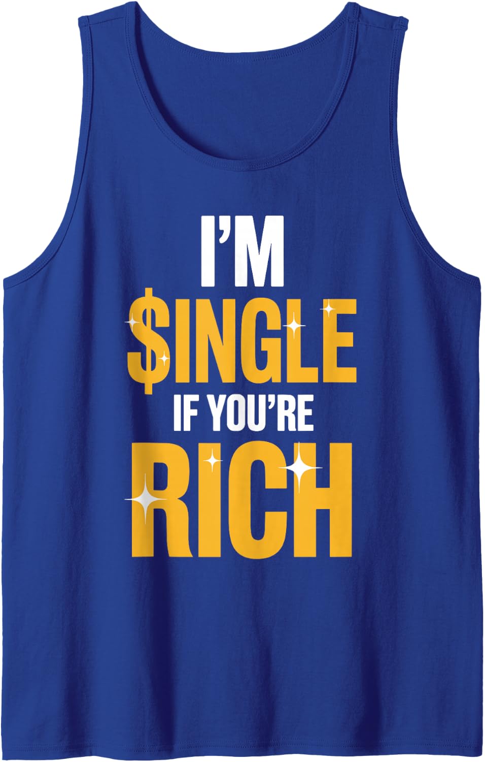 Gold Digger Art for Women Girls Prospecting Gold Mining Sleeveless Tank Top - Royal Blue