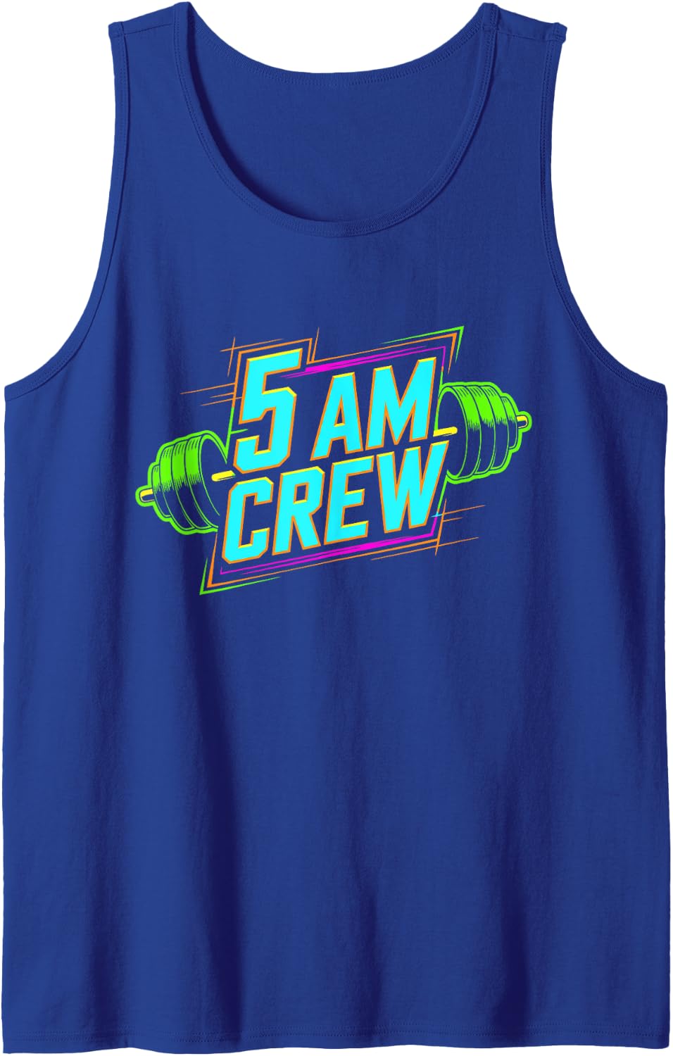 5 AM Crew, Gym Rat Gym Reaper, Funny Workout Exercise Tank Top - Royal Blue