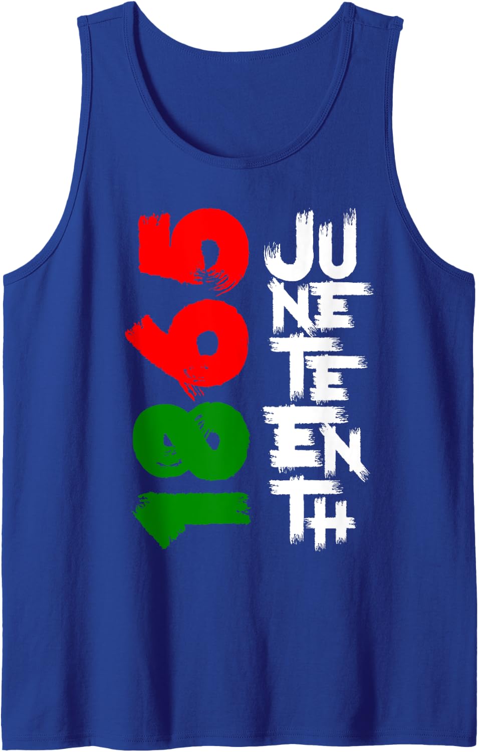 Juneteenth 1865 Independence Day Black Pride Men Women Tank Top - Royal Blue