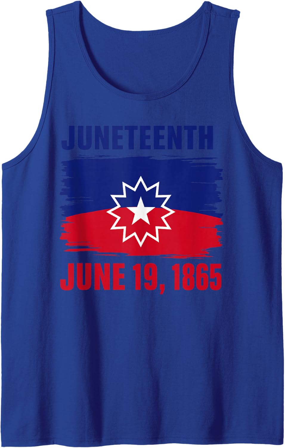 Juneteenth Flag Red White Blue Meaning Black History Freedom Tank Top - Royal Blue