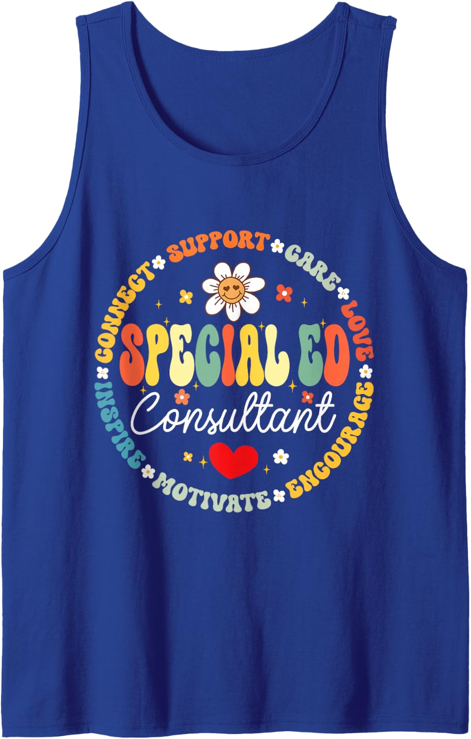 Special Education Teacher Special ED Counsultant Life SPED Sleeveless Tank Top - Royal Blue