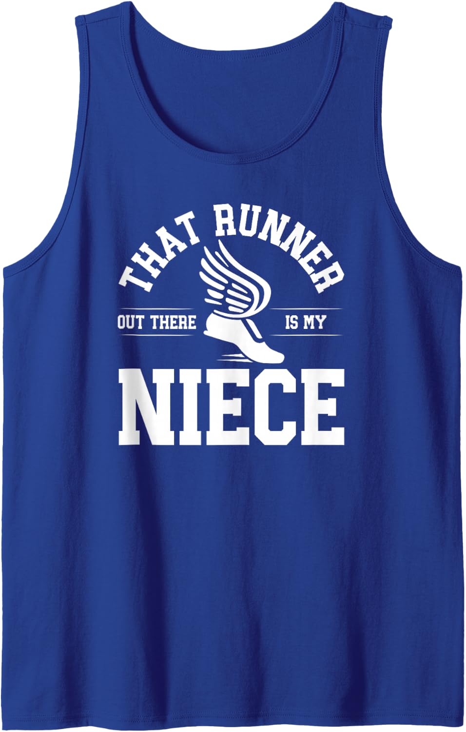 Men's Proud Track and Field Uncle of A Track and Field Athlete Sleeveless Tank Top - Royal Blue