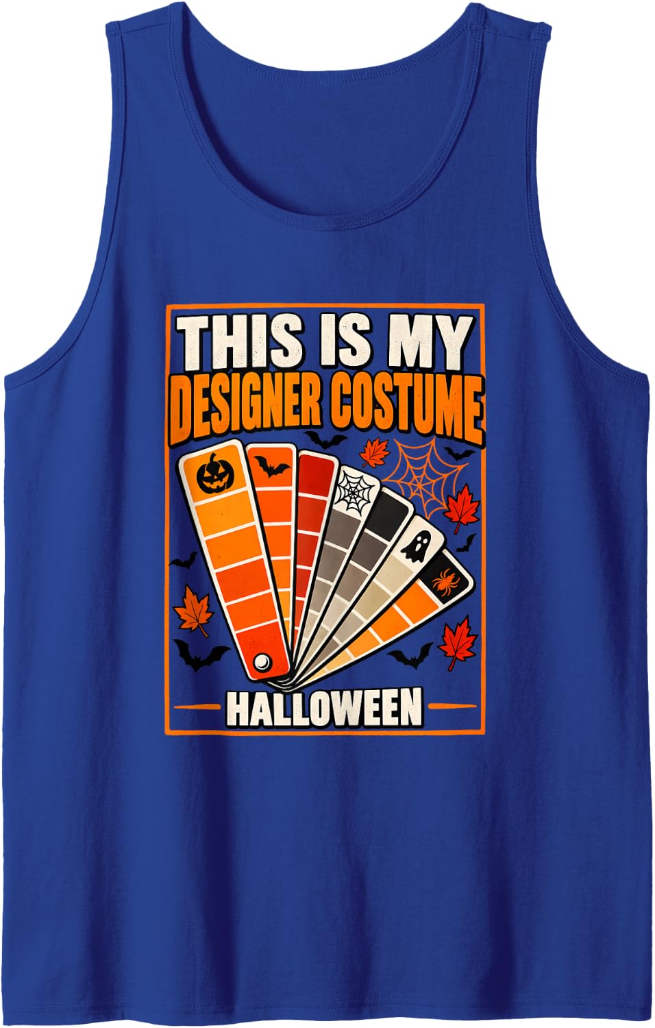 This is My Designer Costume Halloween Designer Costume Sleeveless Tank Top - Royal Blue