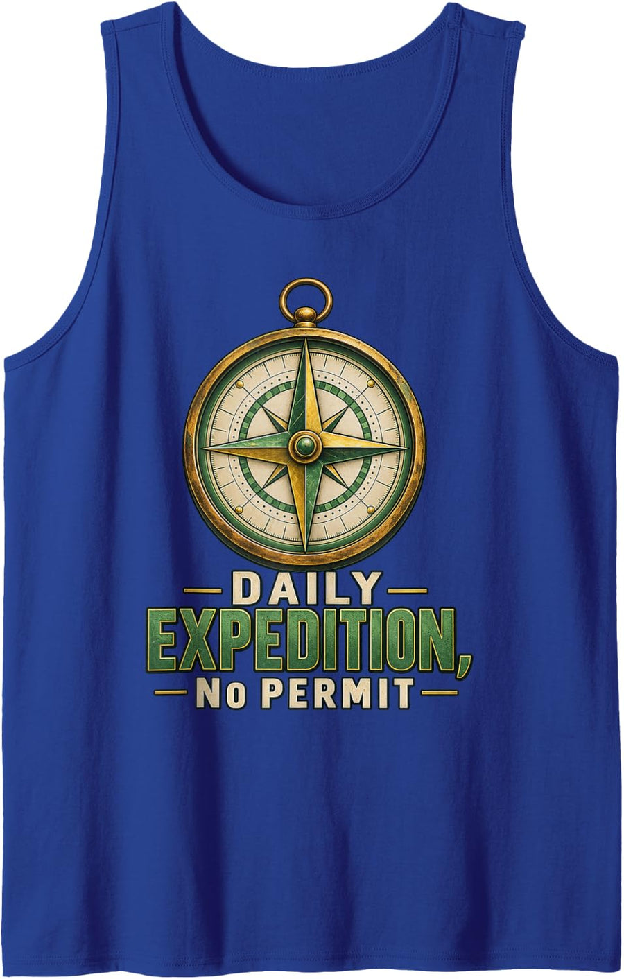 Daily Expedition, No Permit Special Education Teacher Sleeveless Tank Top - Royal Blue