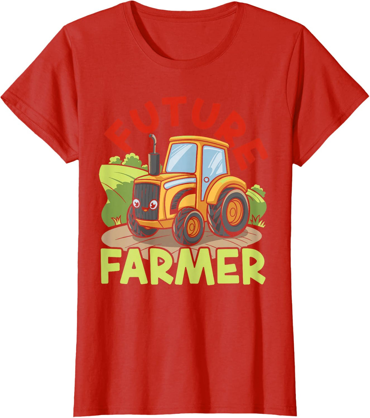 Farming Farmer Toddler Child Vintage Future Farmer T-Shirt - Red