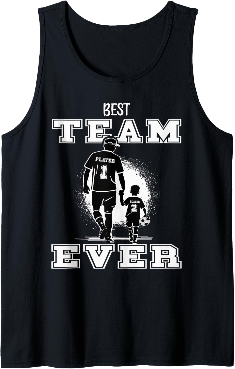 Mens Soccer Dad - Best Team Ever - Father's Day Tank Top - Black