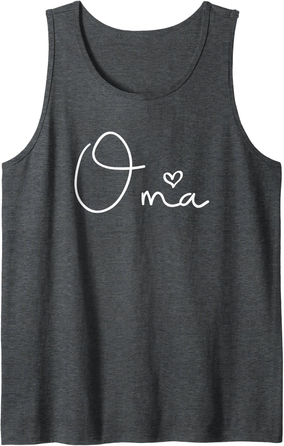 Oma German Grandma Women Mother's Day Christmas Birthday Tank Top - Dark Heather Grey