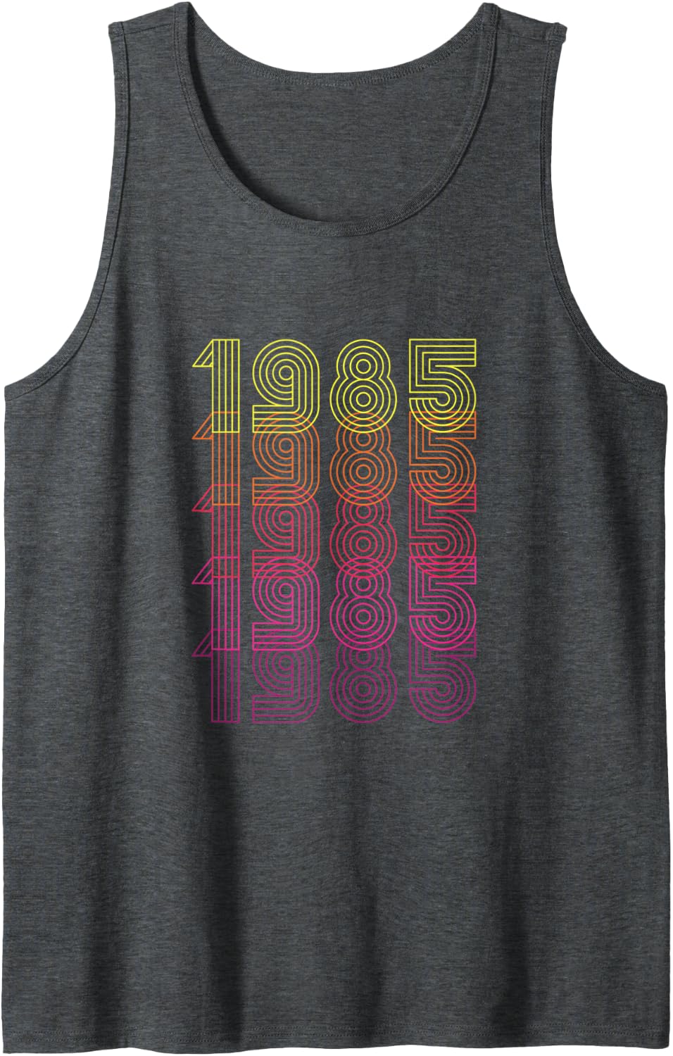 Retro Birthday Gift for Women Vintage Classic 1985 Tank Top - Dark Heather Grey