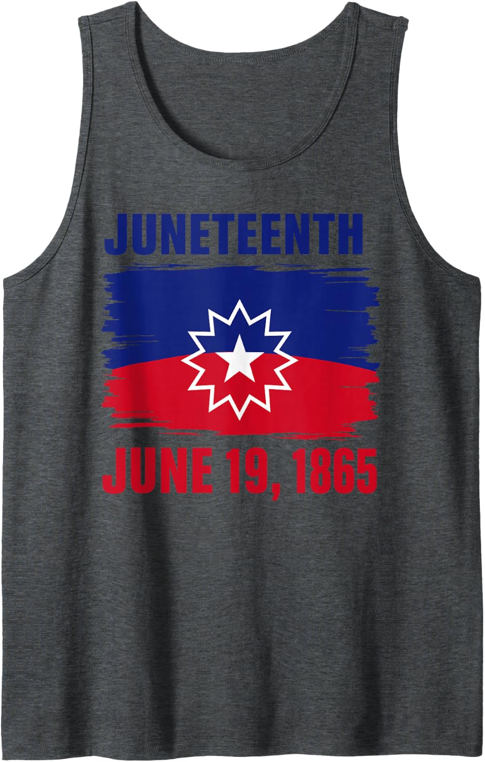 Juneteenth Flag Red White Blue Meaning Black History Freedom Tank Top - Dark Heather Grey