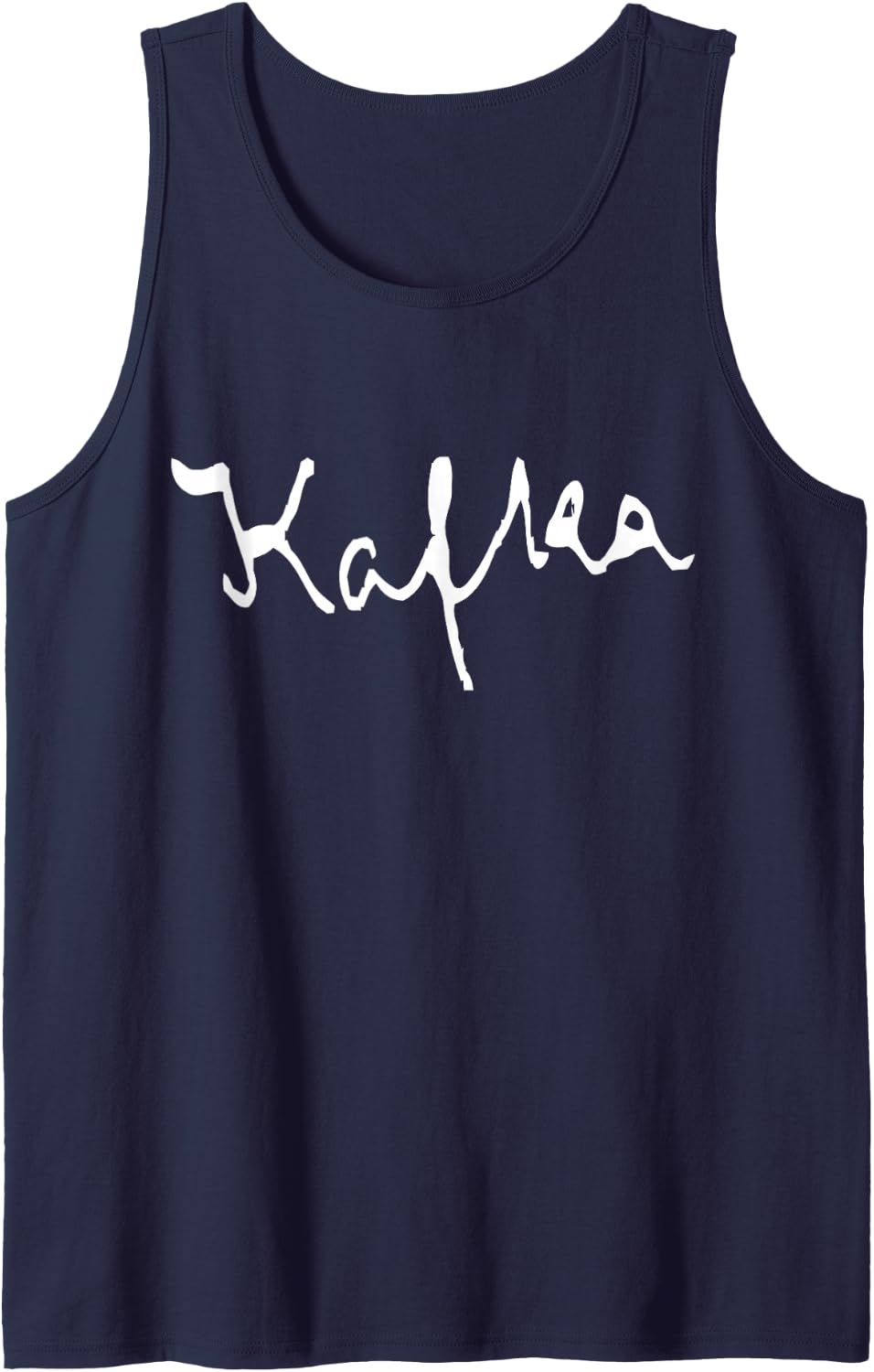 Franz Kafka Signature Retro Literature Metamorphosis Writer Tank Top - Navy Blue