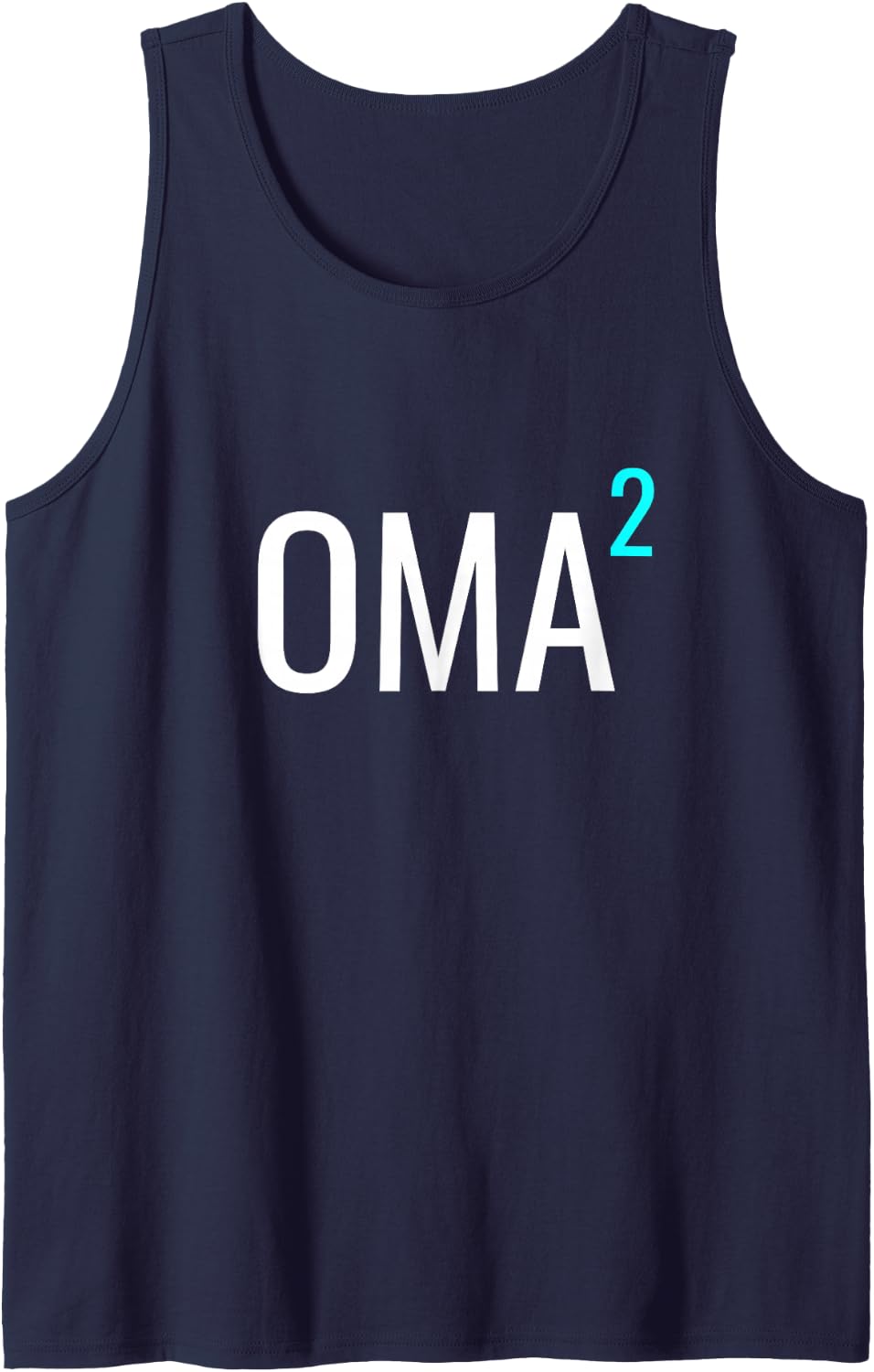 Oma Hoch 2 Mathematics Design German Grandma Two Grandkids Tank Top - Navy Blue