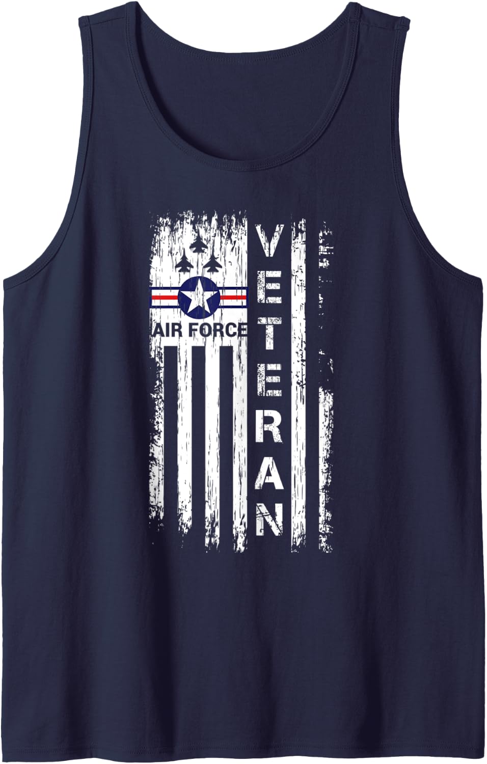 USAF T Shirts - Air Force Retired Veterans Day Tank Top - Navy Blue