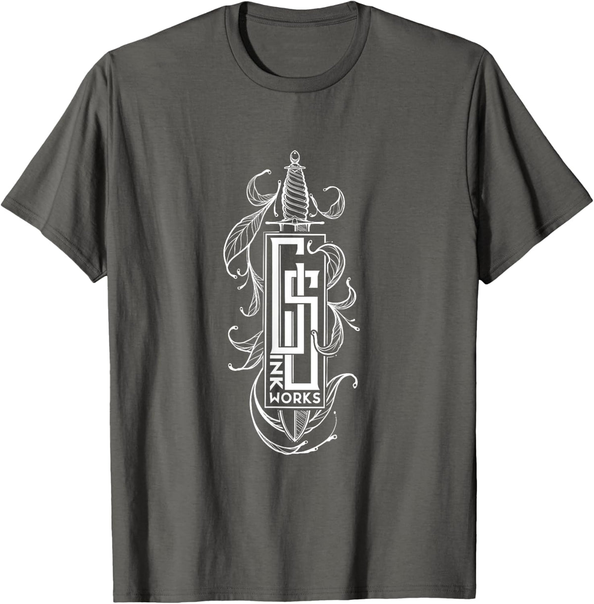 Cs Ink works Logo T-Shirt - Asphalt Grey