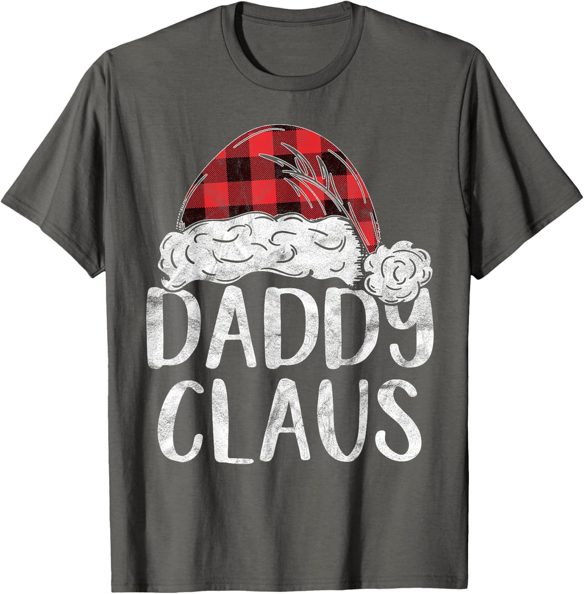 Daddy Claus Christmas Costume Gift Santa Matching Family T-Shirt - Asphalt Grey