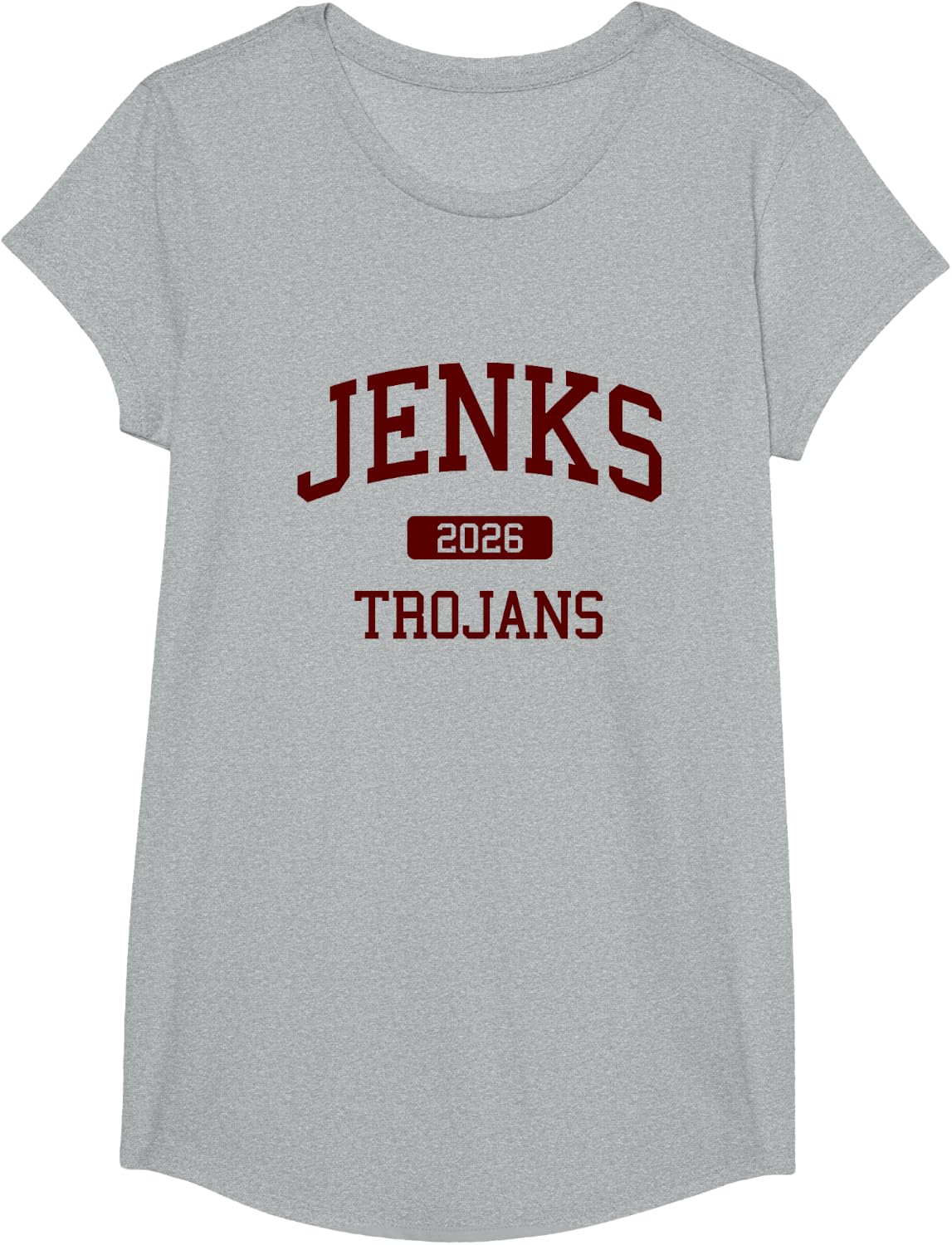 Jenks High School Class of 2026 Jenks OK T-Shirt - Girls Heather Grey