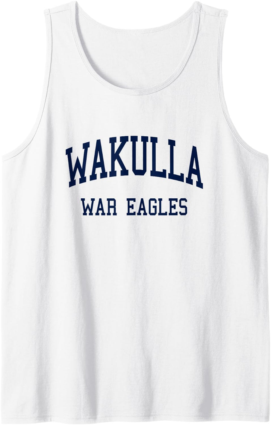 Wakulla High School HS Crawfordville FL Retro Tank Top - White