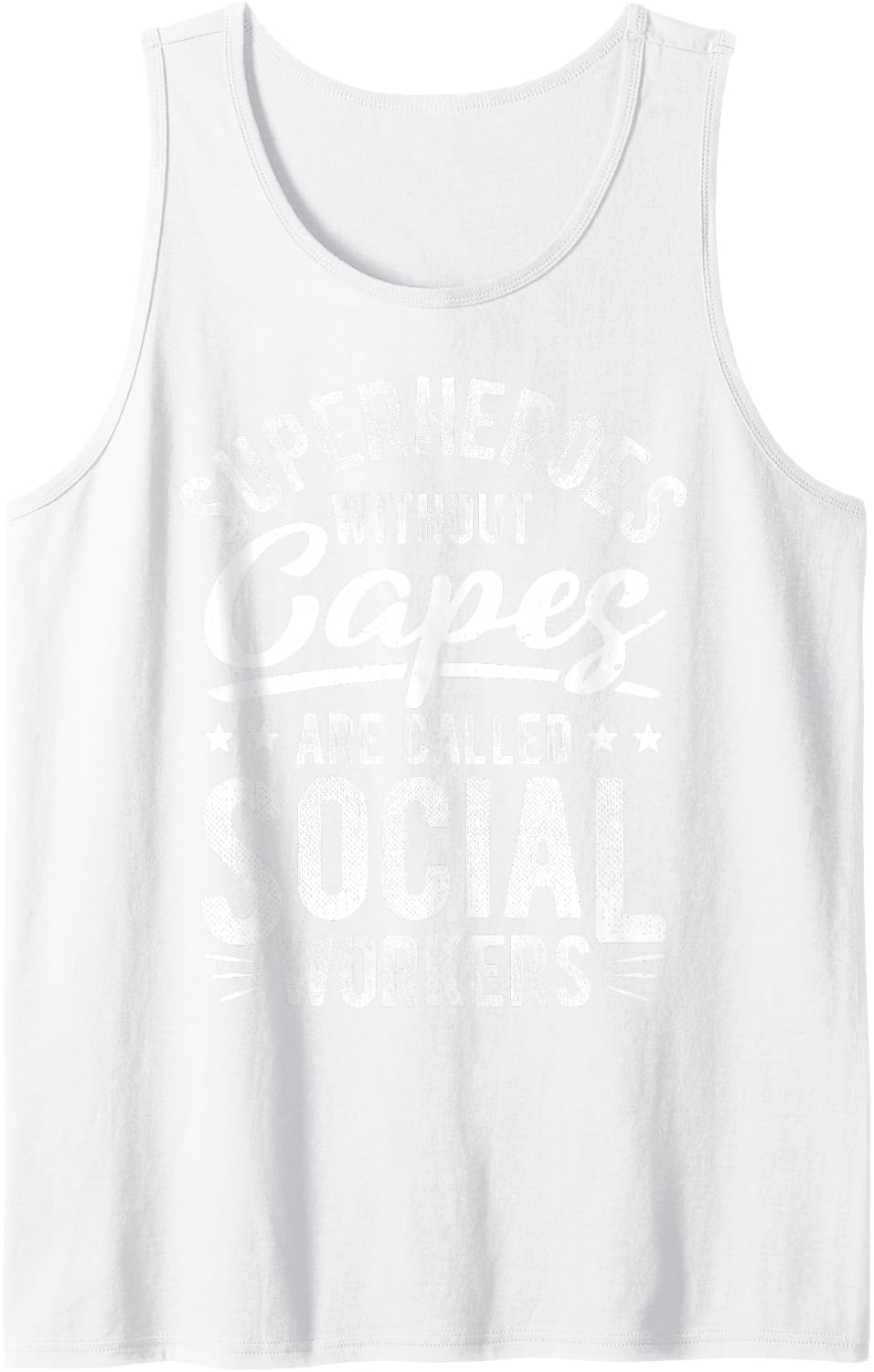 Workers Sleeveless Tank Top - White