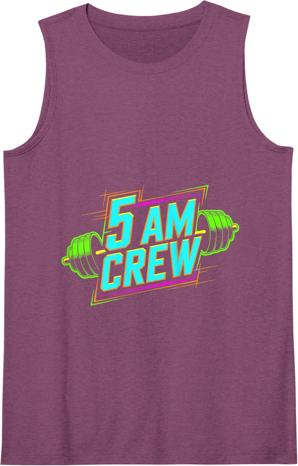 5 AM Crew, Gym Rat Gym Reaper, Funny Workout Exercise Tank Top - Purple
