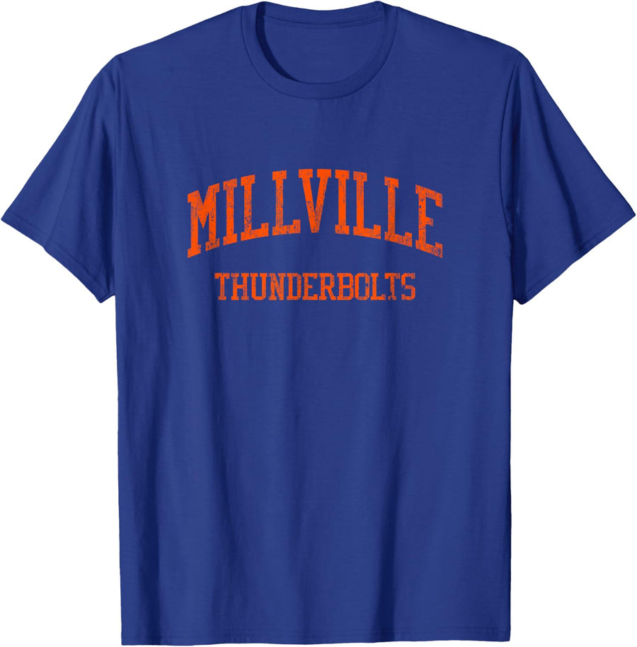 Millville High School HS Millville NJ Vintage Sports T-Shirt - Royal Blue