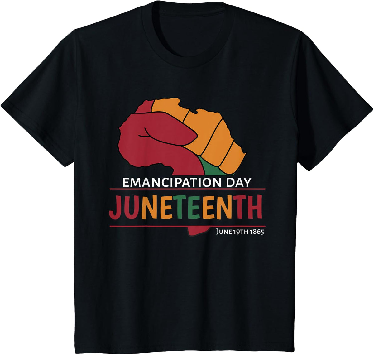 Juneteenth is my Emancipation day Black king Queen T-Shirt T-Shirt - Black
