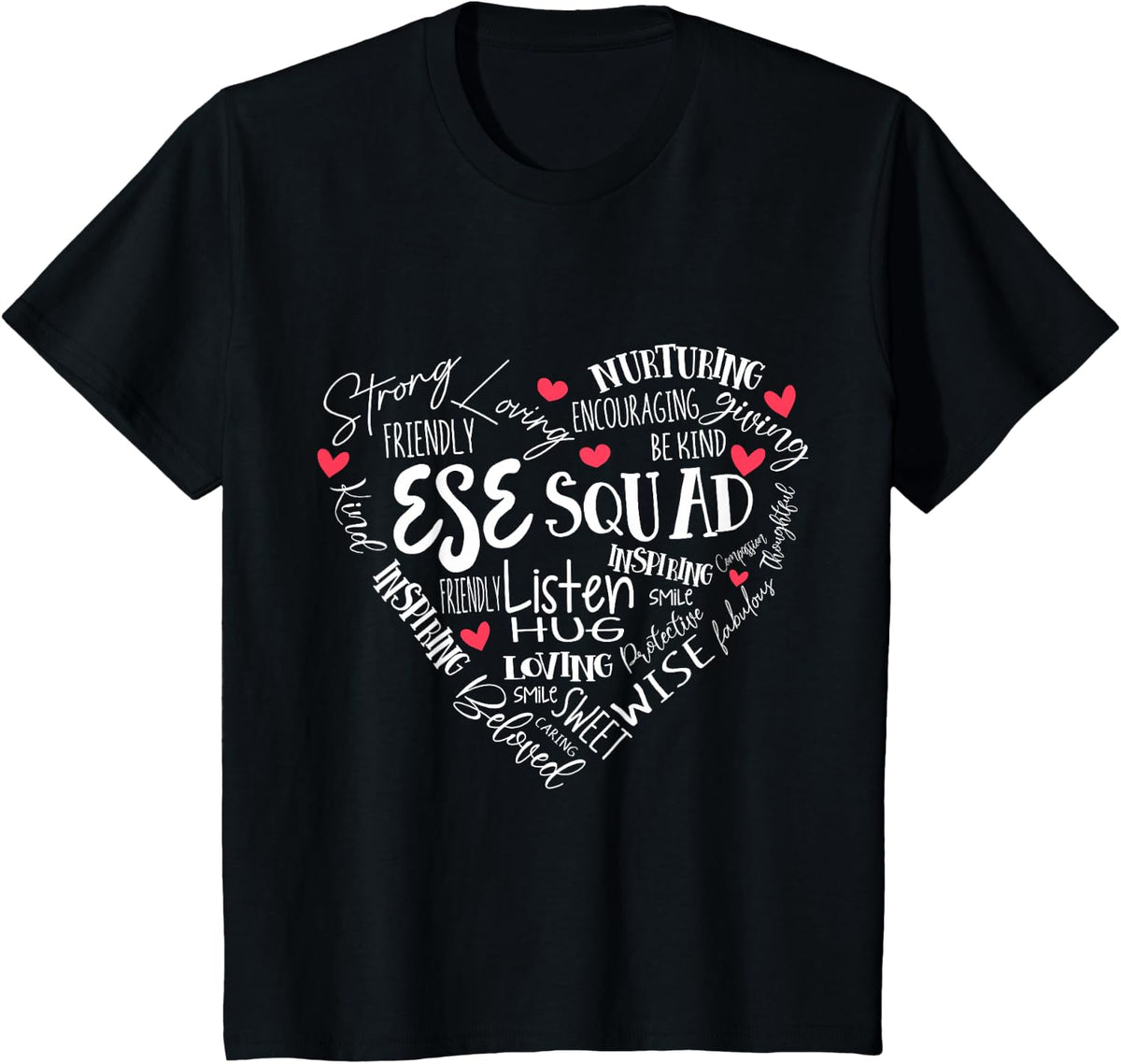 ESE Squad First Last Day Team Exceptional Student Education T-Shirt - Black
