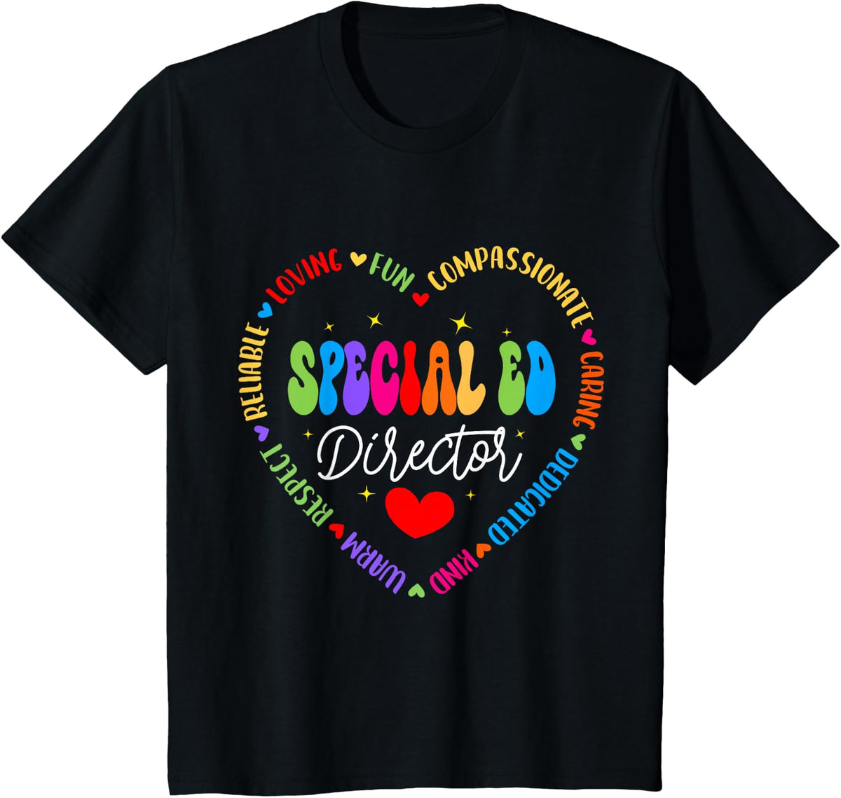 Special Education Teacher Special ED Director Squad SPED T-Shirt - Black