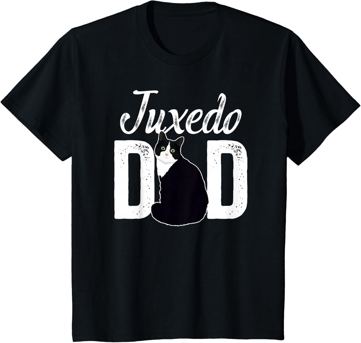 Tuxedo Cat Dad Tuxedo Cat Owner Tuxedo Cat Lover T-Shirt - Black