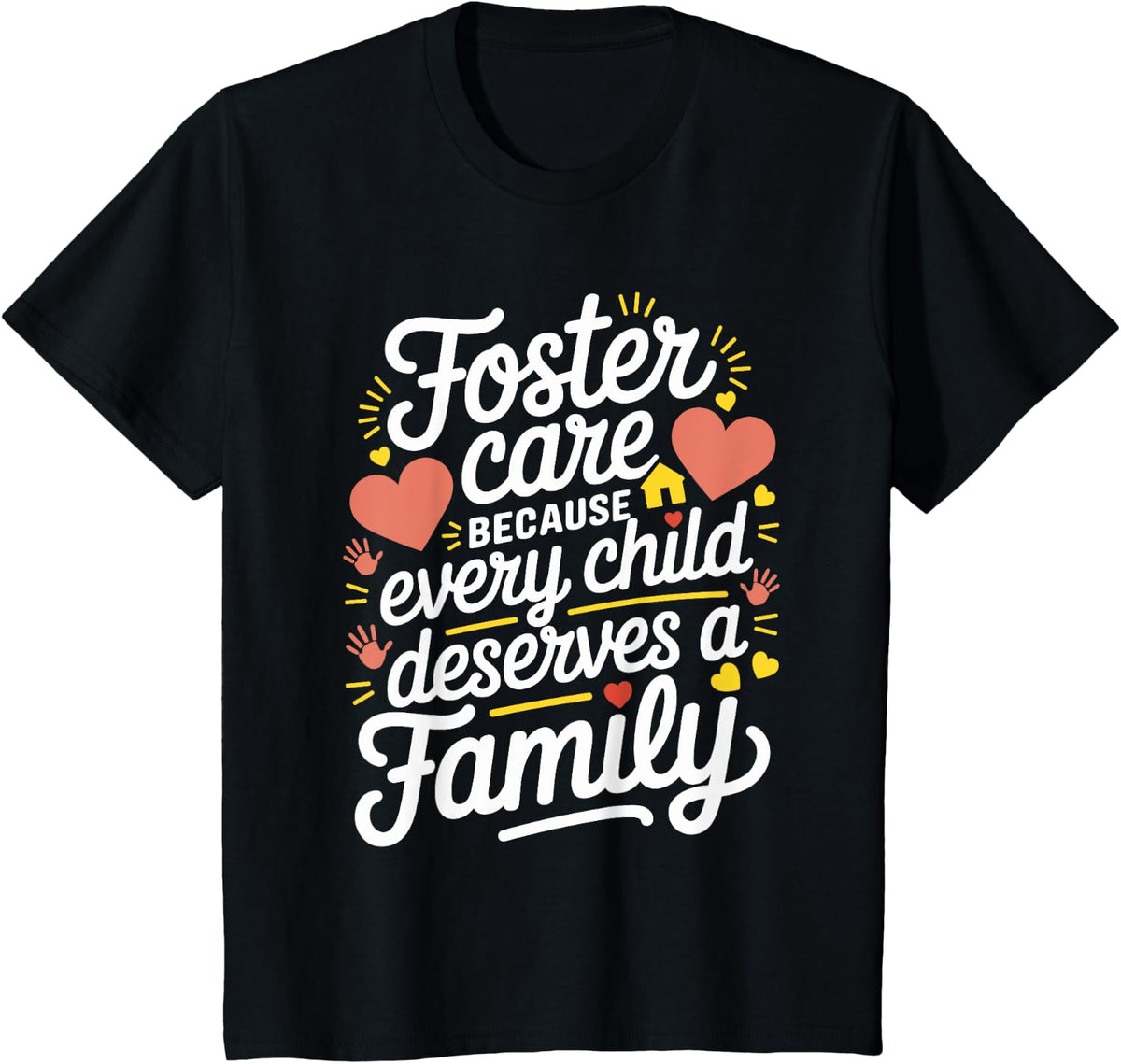 Foster Parents Foster Dad And Foster Mom Foster Care Adopt T-Shirt - Black