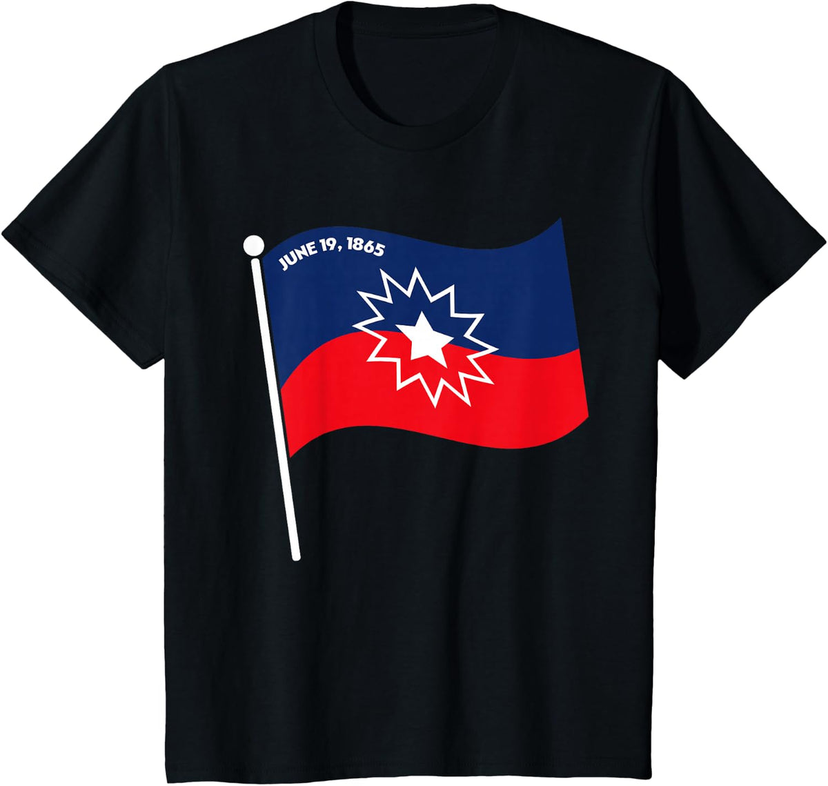 Juneteenth Flag Black Freedom Day 1865 African Men Women T-Shirt - Black