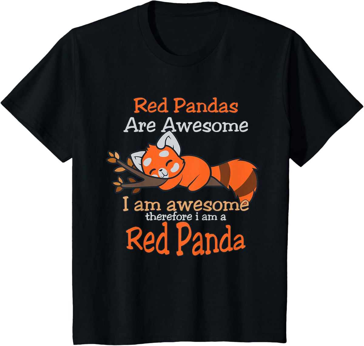 Red Panda Shirt Men Women Red Panda Lover Gift Tee T-Shirt Animal Tees - Black