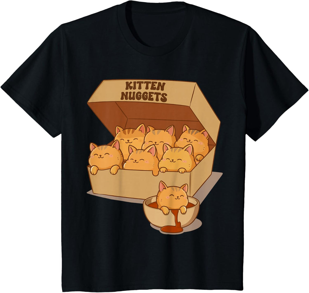 Kitten Nuggets Gourmet T-Shirt - Black