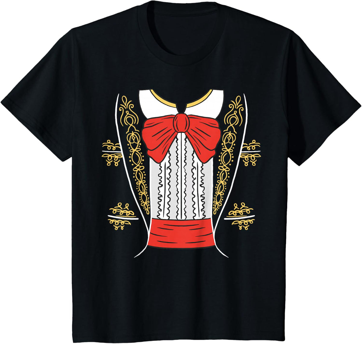 Mexican Mariachi Lazy Costume Tuxedo Cinco De Mayo T-Shirt - Black