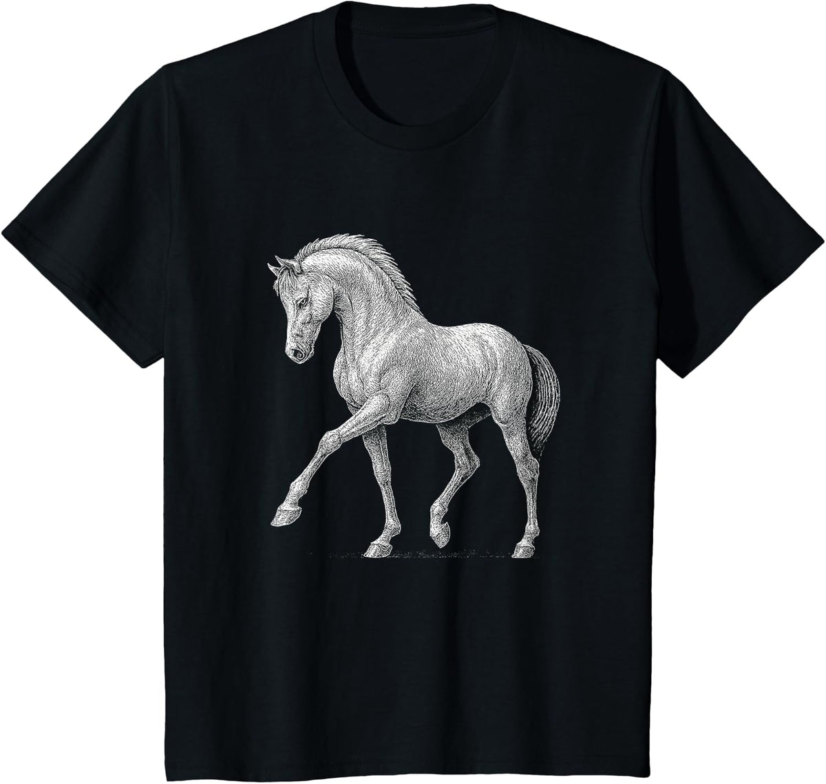 Dressage Horse Rider Equestrian Sport T-Shirt - Black
