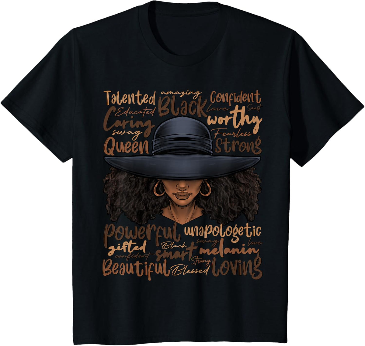 African Black History African American Women Juneteenth T-Shirt - Black
