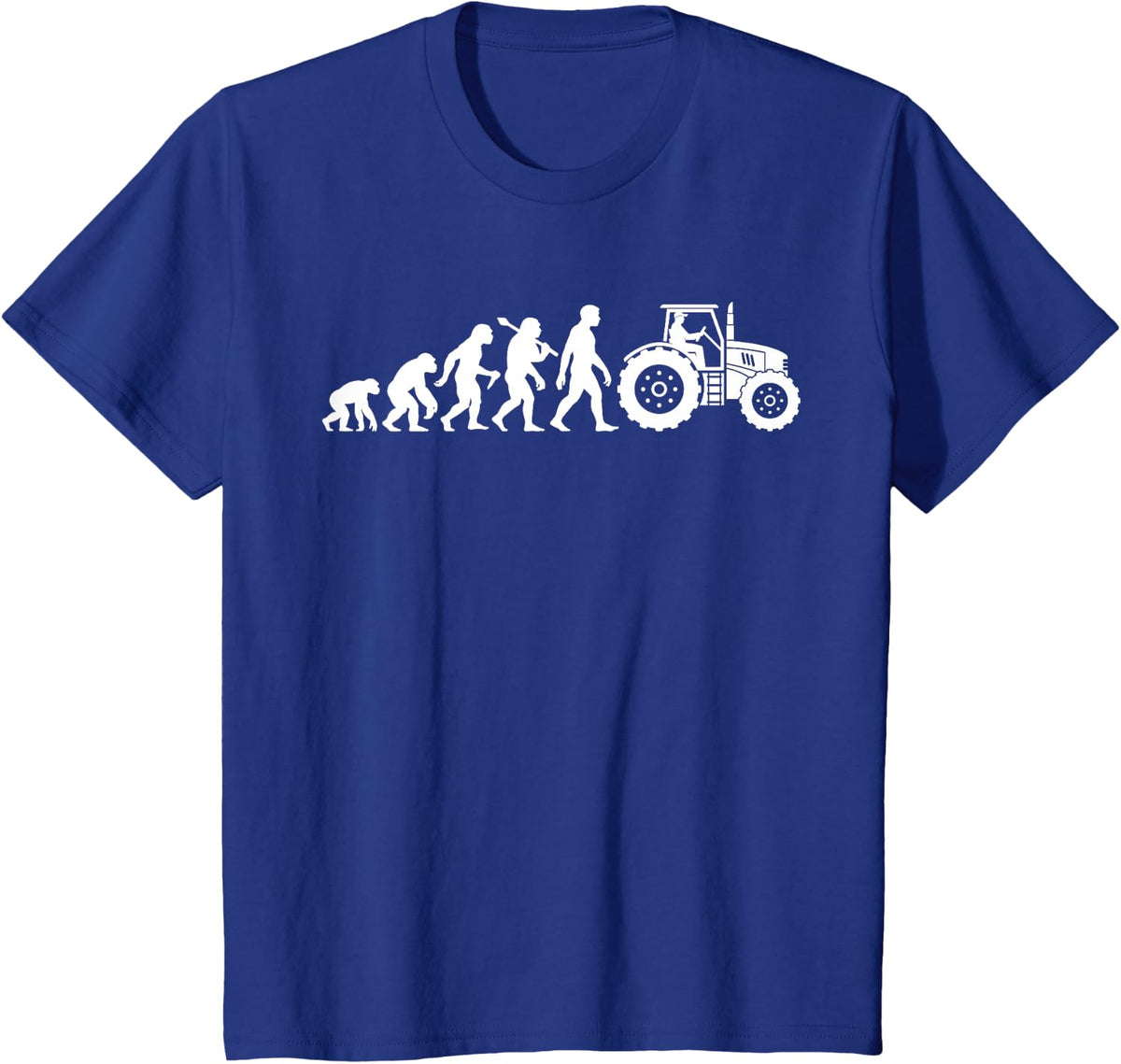 Tractor Tractor Driver Evolution Farmer Farmer T-Shirt - Royal Blue
