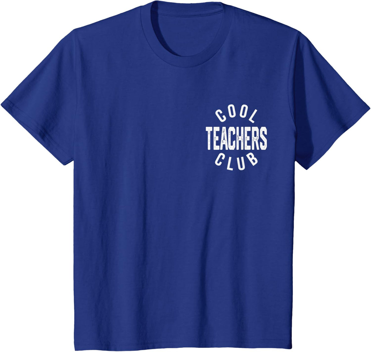 Cool Teachers Club Retro Vintage Graphic T-Shirt - Royal Blue