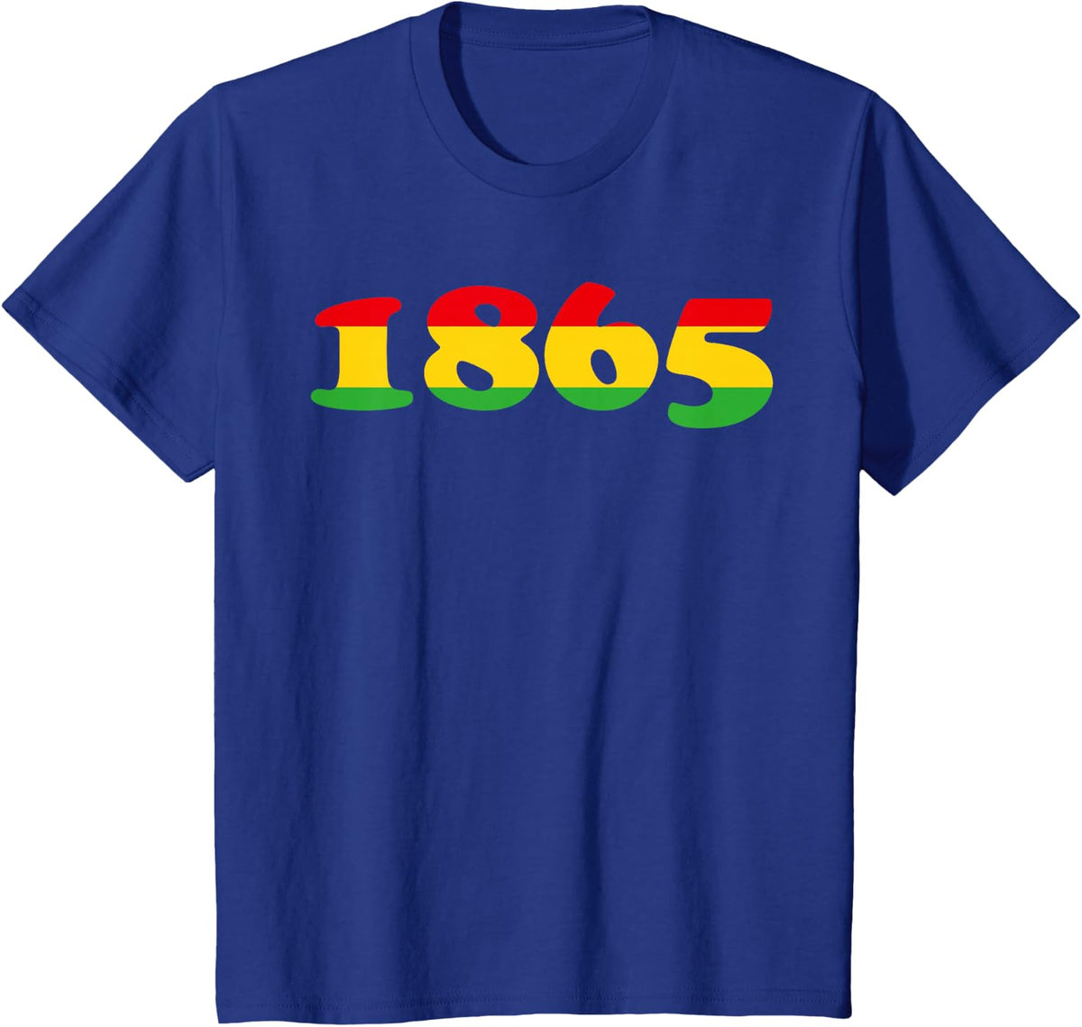 1865 Juneteenth T Shirts Black History Month Freedom Tees Men Women - Royal Blue